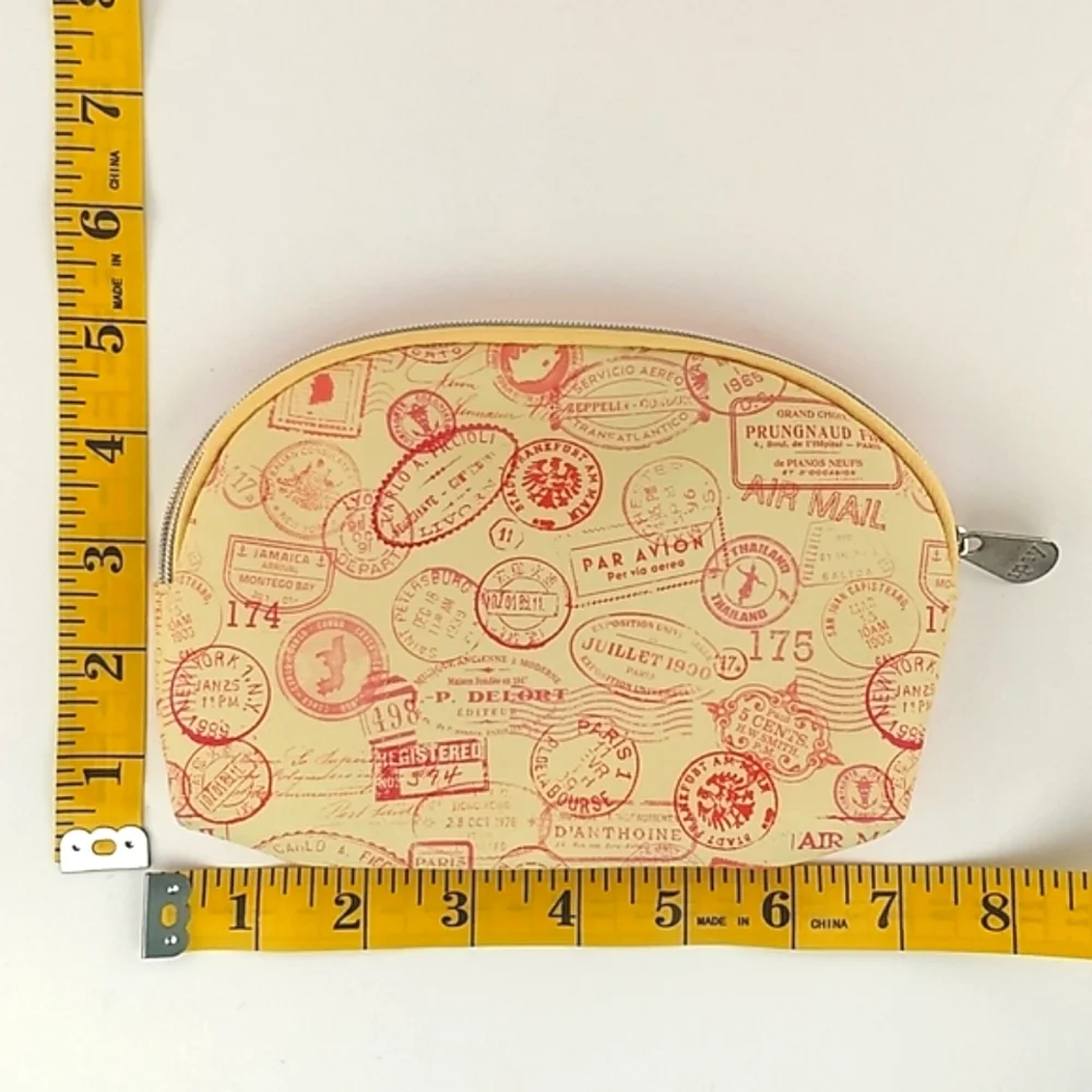 IPSY French Postmarks Makeup zipper bag NWOT